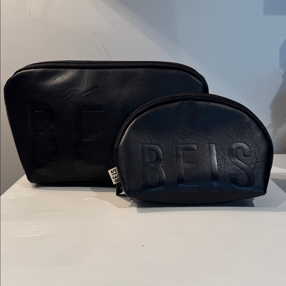 BÉIS Black Cosmetic Pouch Set
